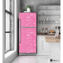 Αυτοκόλλητο Ψυγείου με εκτύπωση  Ροζ σκίτσο - "Pink Sketch"