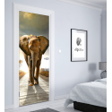 Αυτοκόλλητο Πόρτας με εκτύπωση ελέφαντας "Elephant"