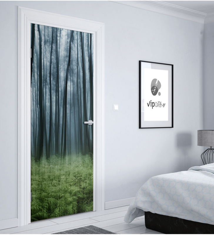 Αυτοκόλλητο Πόρτας με εκτύπωση "Δάσος"