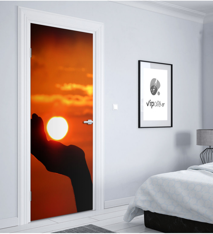 Αυτοκόλλητο Πόρτας με εκτύπωση "Ηλιοβασίλεμα"
