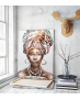 Πίνακας σε Καμβά : women portrait african art