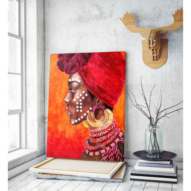 Πίνακας σε Καμβά : african woman portrait