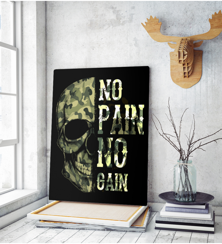 Πίνακας σε Καμβά : army skull na pane no gain