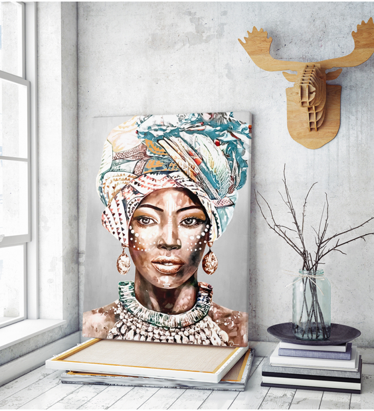 Πίνακας σε Καμβά : Portrait African Woman