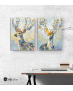 Σύνθεση με πίνακες Καμβάδες : colourful deer - 2 Τεμάχια 70x 50