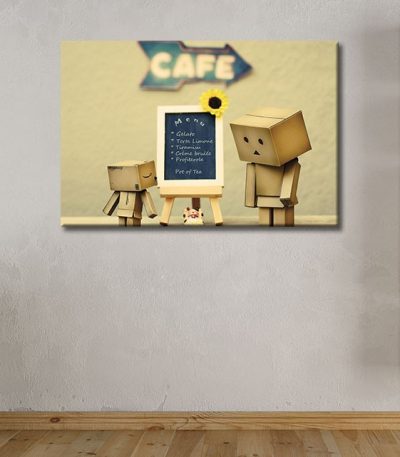 καμβάς χάρτινο sad robot menu