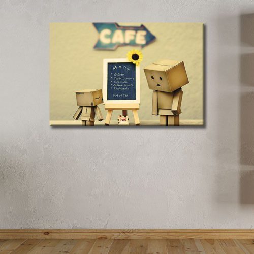 καμβάς χάρτινο sad robot menu