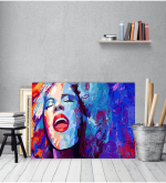 Πίνακας καμβάς με εκτύπωση Art Girl Pop Art