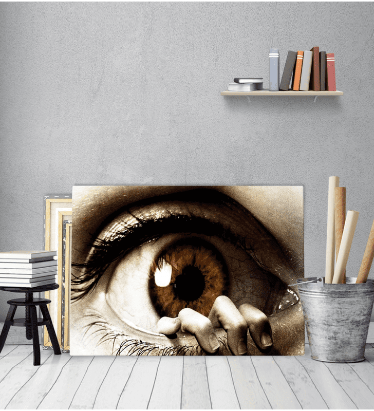 Πίνακας Καμβάς eyes hand