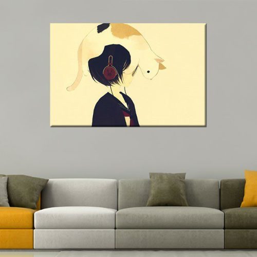 Καμβάς Cat on my head