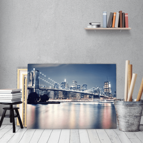 Πίνακας Καμβάς Brooklyn Bridge by Night