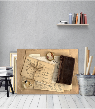 Πίνακας Καμβάς με εκτύπωση Card Postal