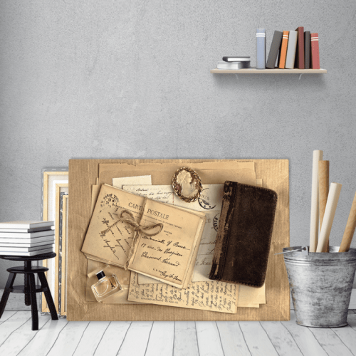 Πίνακας Καμβάς με εκτύπωση Card Postal