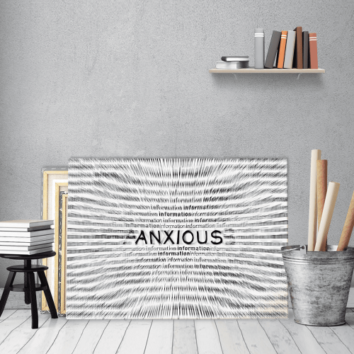 Πίνακας Καμβάς Αγωνία - Anxious
