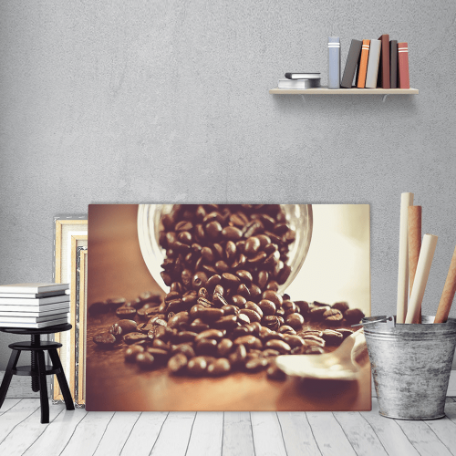 Πίνακας Καμβάς Κόκκοι Καφέ - Coffee Addict