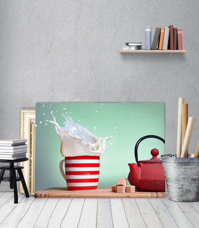 Πίνακας Καμβάς για κουζίνα Milk and Sugar