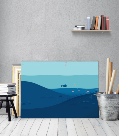 Πίνακας Καμβάς Fish Tank