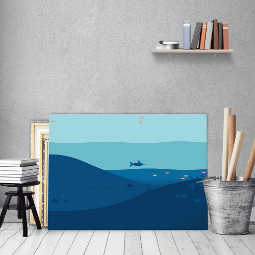 Πίνακας Καμβάς Fish Tank