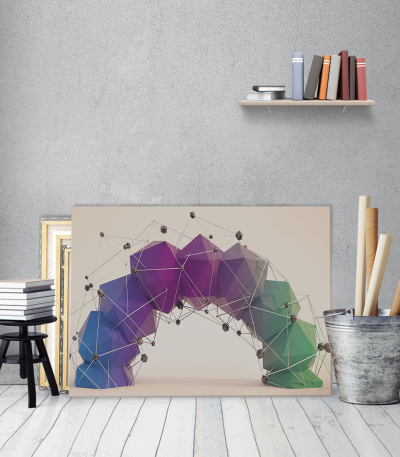 Πίνακας Καμβάς με εκτύπωση 3D D.N.A.