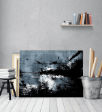 Πίνακας Καμβάς Fascination Blue black