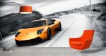 Ταπετσαρία Τοίχου Αυτοκίνητα Lamborghini επιλεκτικό χρώμα