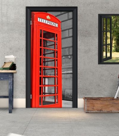 Αυτοκόλλητο Πόρτας " London Telephone "
