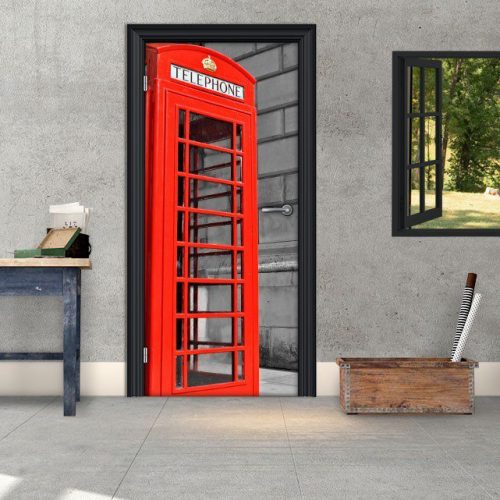Αυτοκόλλητο Πόρτας " London Telephone "