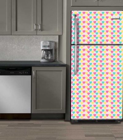 Αυτοκόλλητο Ψυγείου " Retro Style Geometric Dots"