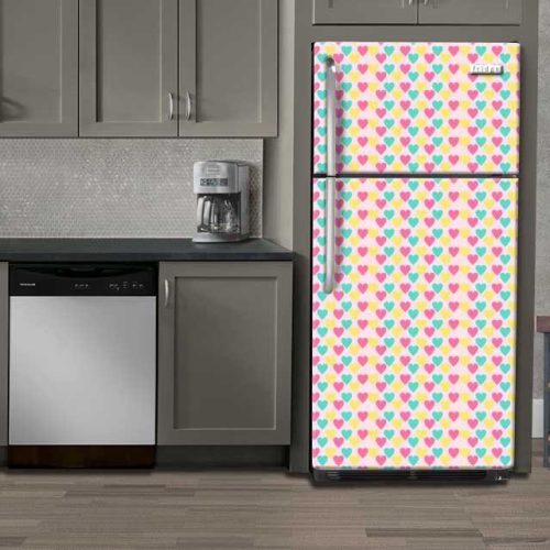 Αυτοκόλλητο Ψυγείου " Retro Style Geometric Dots"