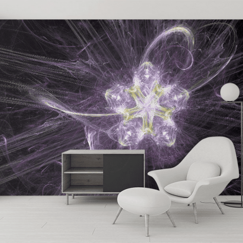 Ταπετσαρία Τοίχου Purple Art