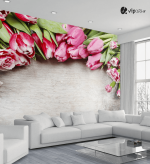Ταπετσαρία Τοίχου λουλούδια Flowers