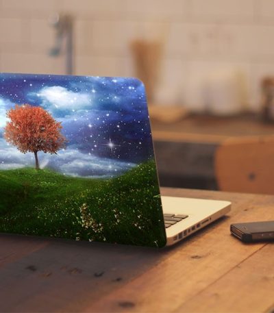 Αυτοκόλλητο Λάπτοπ " Night Orange Tree "
