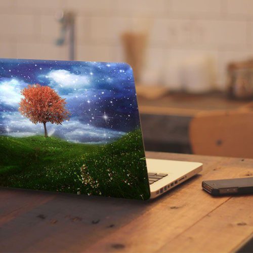 Αυτοκόλλητο Λάπτοπ " Night Orange Tree "