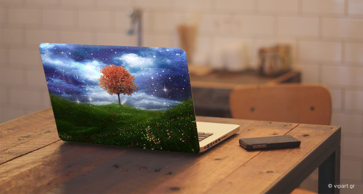 Αυτοκόλλητο Λάπτοπ " Night Orange Tree " Αυτοκόλλητο Λάπτοπ " Night Orange Tree "