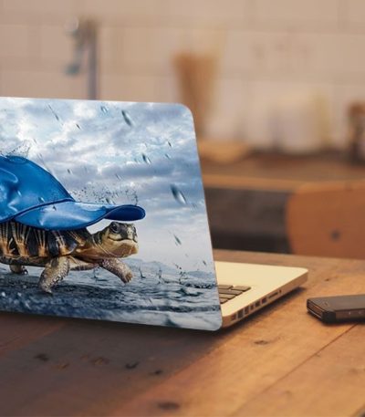 Αυτοκόλλητο Λάπτοπ " Turtle Rain "