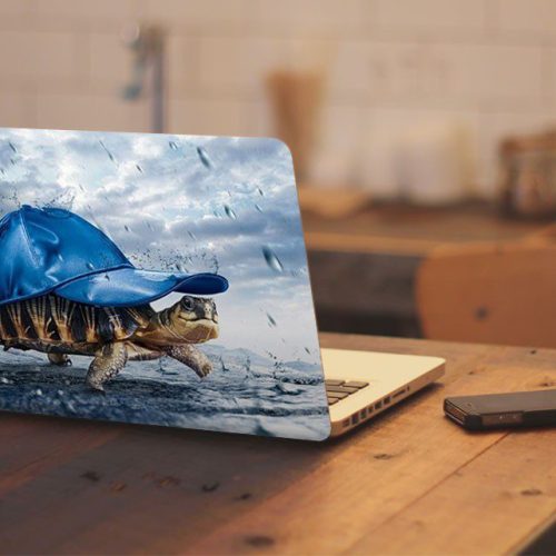 Αυτοκόλλητο Λάπτοπ " Turtle Rain "
