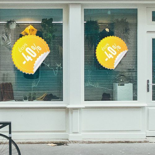Αυτοκόλλητο Εκπτώσεων "Sales -40% "