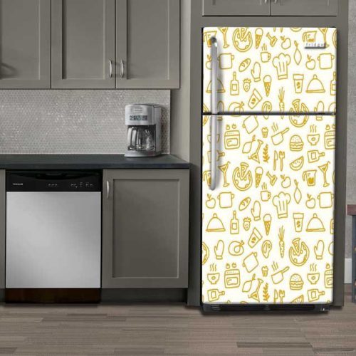 Αυτοκόλλητο Ψυγείου "Sketch Kitchen"