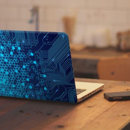 Αυτοκόλλητο Λάπτοπ "Electronic Circuits "