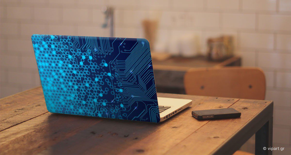 Αυτοκόλλητο Λάπτοπ "Electronic Circuits "