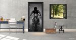 Αυτοκόλλητο Πόρτας "Motorcycle Rider"