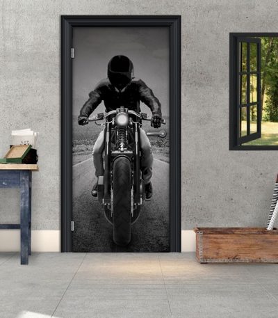 Αυτοκόλλητο Πόρτας "Motorcycle Rider"