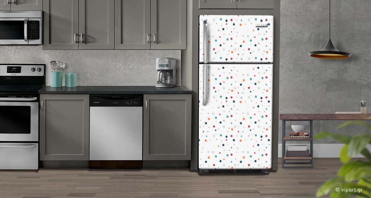 Αυτοκόλλητο Ψυγείου "Colorfull Dots"