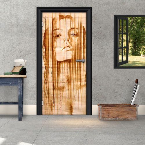 Αυτοκόλλητο Πόρτας "Girl Artistic"