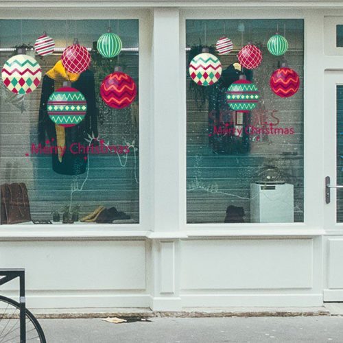 Αυτοκόλλητο Χριστουγέννων "Christmas Balls"