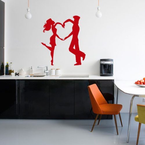Αυτοκόλλητο Τοίχου "Couple Heart"