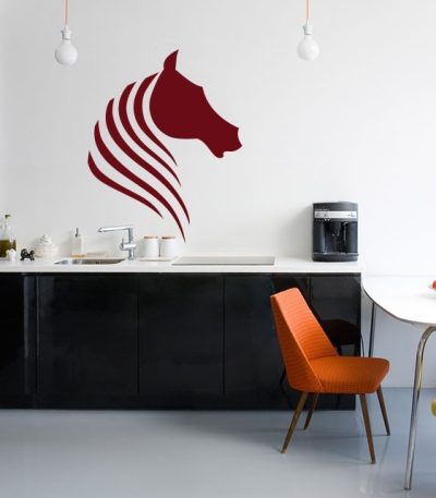 Αυτοκόλλητο Τοίχου "Horse Minimal"