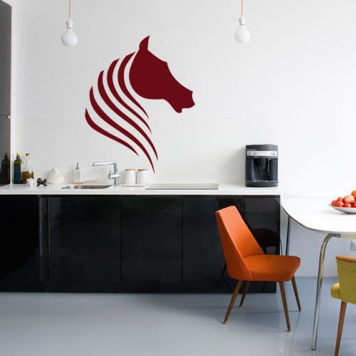 Αυτοκόλλητο Τοίχου "Horse Minimal"