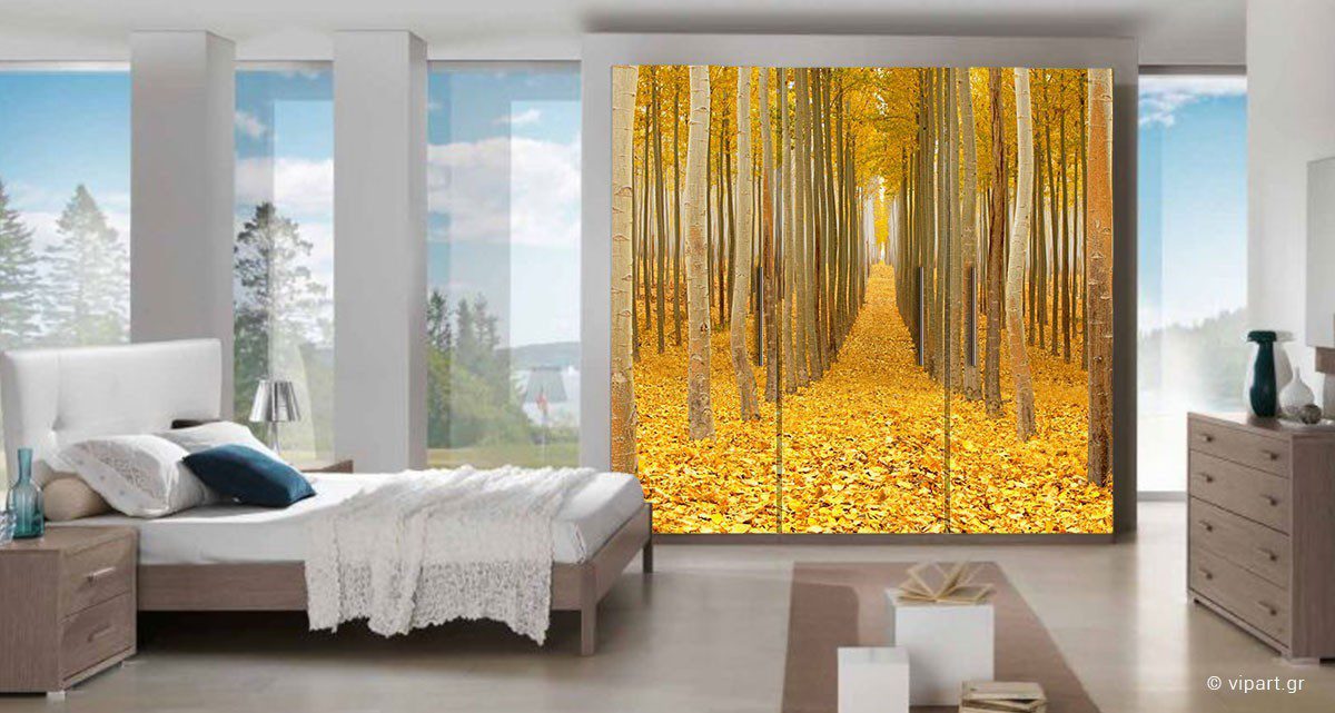Αυτοκόλλητο Επίπλων "Yellow Forest"