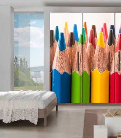 Αυτοκόλλητο Επίπλων "Colored Pencils"